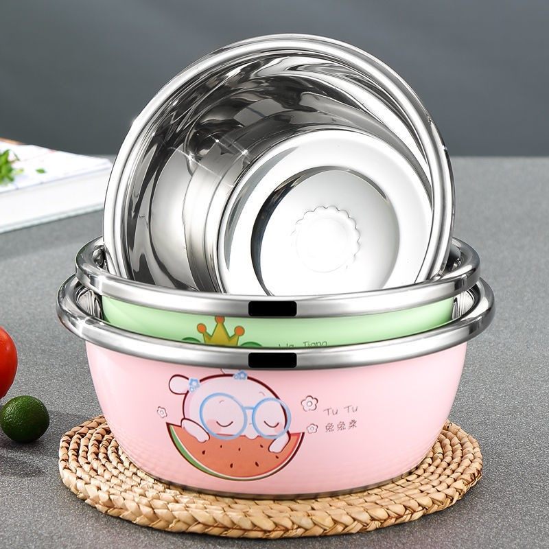 Wash Bottle Special Basin Iron Round Basin Stainless Steel Wash Fart Fart Baby Small Bronzed Girl Baby Wash Basin 