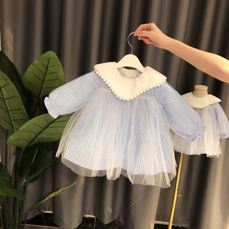 Baby girl skirt spring and autumn Western style long-sleeved girls' dress 1--3 years old baby princess skirt children's fluffy yarn