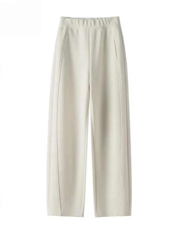 【Silk Cashmere】New Autumn/Winter Slim Fit Scimitar Pants Slimming Straight Leg Pants 8806-1