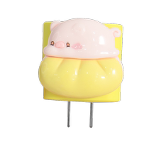 Suitable for Apple mobile phone charger protective cover cute piggy style iPhone15Promax 14Plus data cable protective cover at both ends silicone style iPhone13 1