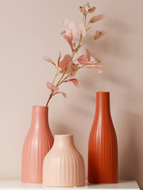 Morandi large creative minimalist ins Ceramic Vase ornaments living room flower arrangement European light luxury dining table decorations