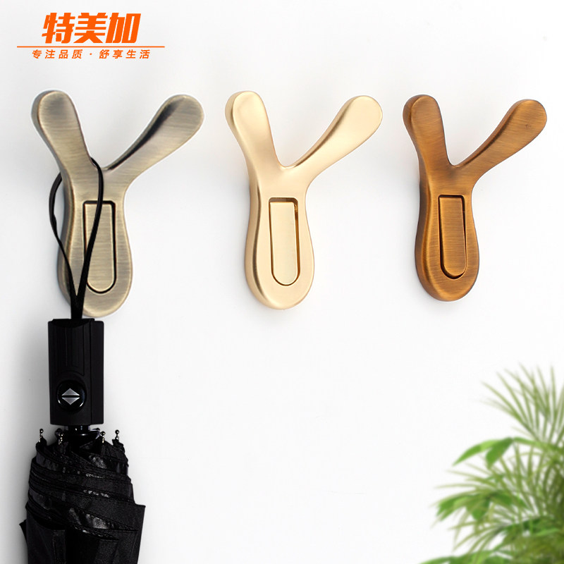 Termi Garbage hook wall with creative V - type hook with a single hook hook hook hook hook wall for household use