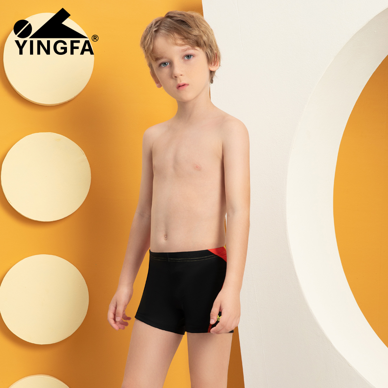 yingfa yingfa children's swimming trunks boys learn swimsuits boxer pants swimming trunks teenagers big children hot spring swimwear