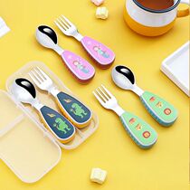 Cartoon Tableware Set Food Training Spoon Dessert Spoon for