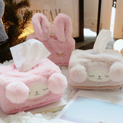 Плюшевая милая ткань, креативные салфетки для авто для домашнего использования