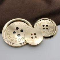 Oversized metal button diameter 70mm four-eye high-grade DIY handmade material button clothing decorative button