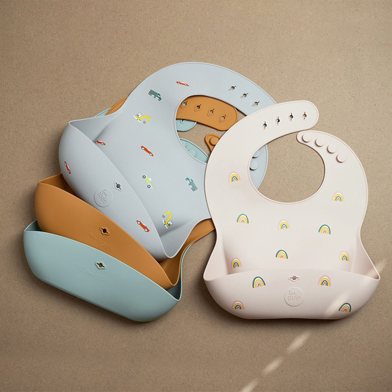 Golly Pie Lovemae baby eating bib baby waterproof silicone non-staple food children feeding table placemat