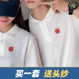 Парная одежда для влюбленных, летняя одежда, белая футболка, китайский стиль