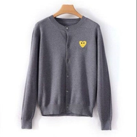 Круглый -Глубокий серый и золотое сердце