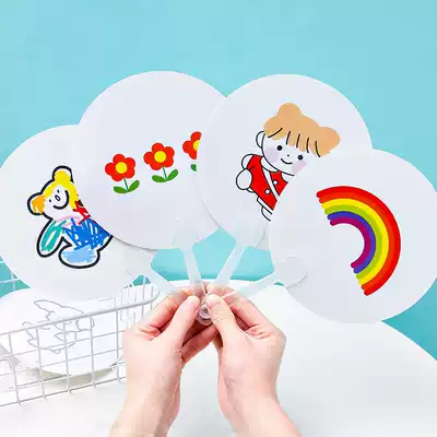 Micro-commercial promotion of small gifts, scanning code activities, drainage, practical cartoon fans, opening gifts, creative gifts for customers