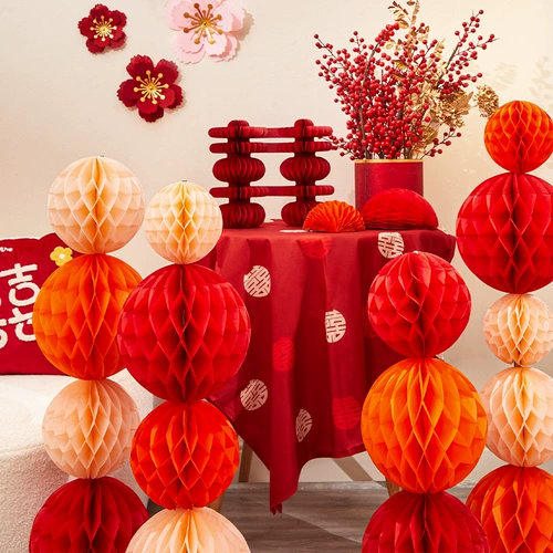 Фонари для фонарей с сотовой колонкой, набор украшений свадебной комнаты, свадебная гостиная, мужчины и женщины, обручальные праздничные принадлежности