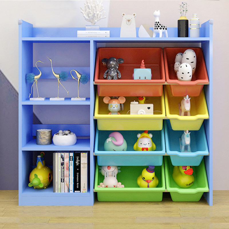 Bookshelf Children's Home Simple Iron Floor Shelf One Bookcase Baby Picture Book Rack Toy Storage Shelf