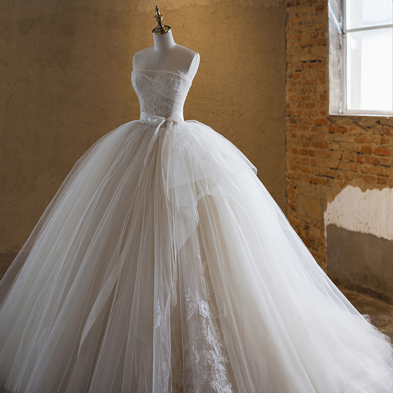 Summer wedding dress, advanced tube top, fitted, high-end Summer wedding dress, advanced tube top, fitted, high-end