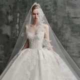 Свадебное платье, топ без лямок, французский стиль, премиум класс, по фигуре