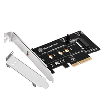 Yinxin SilverStone ECM21-E M 2PCIe NVMe SSD to PCIex4 screw-free adapter card