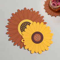 Home Small Two Dining Mat Insulation Dining Table Anti-Burn Bowl Mat Pan Mat Waterproof Anti-Oil Resistant Silicone Cup Mat Home Mat