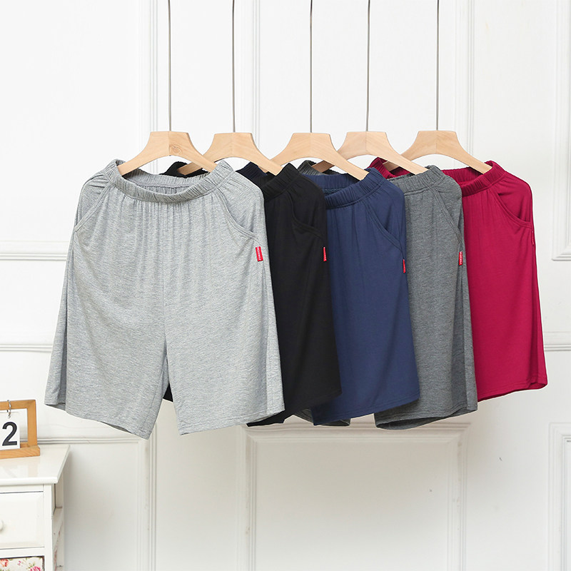 Men's pajama shorts summer modra cotton loose large size casual household pants thin five pants can be worn outside