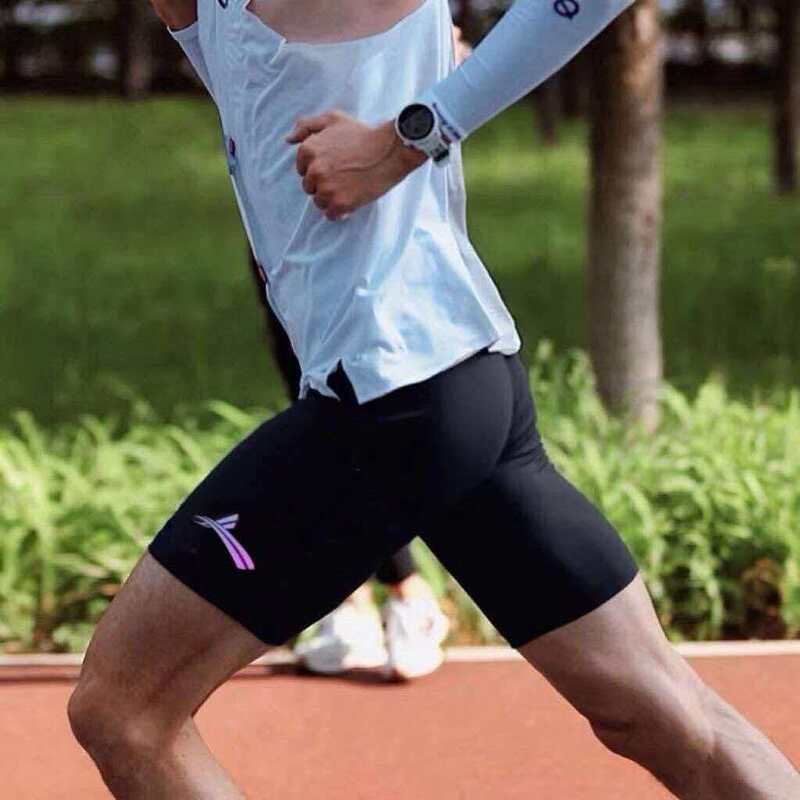 Volanti Five-Point Training Tight-Fitting High-Elastic Compression Pants Sports Running Track and Field Marathon Shorts for Men