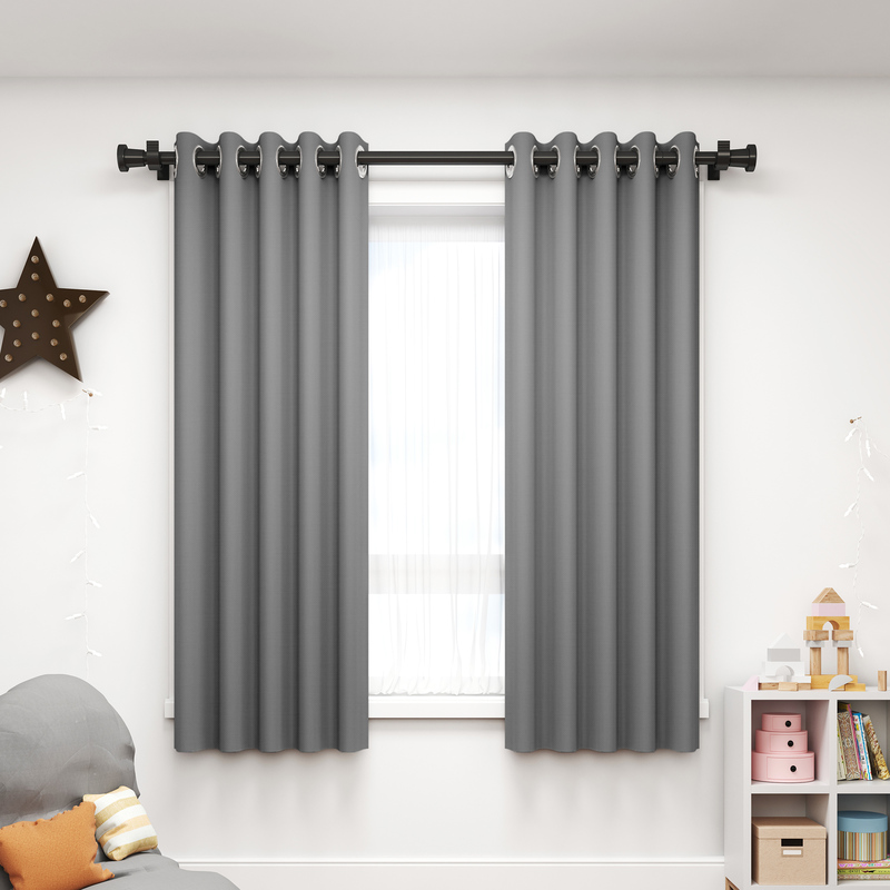 Short Blackout Curtains for Small Windows, Roman Rod Perforated Design, Suitable for Bedroom Bay Windows, Thickened for Winter, 2022 New Model Short Blackout Curtains for Small Windows, Roman Rod Perforated Design, Suitable for Bedroom Bay Windows, Thickened for Winter, 2022 New Model