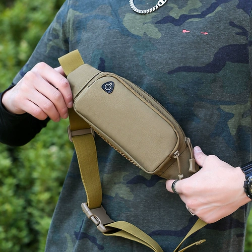 诗立柏 Мужская поясная сумка, износостойкая сумка через плечо, мобильный телефон, нагрудная сумка, для бега, 7 дюймов