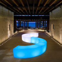 Luminous stool KTV clean bar bar modern simple combination bar stool outdoor Square Mall casual special-shaped chair