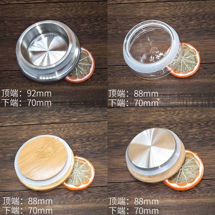Glass Pot Lid Heat Resistant Glass Tea Set Accessories Large Teapot Lid Glass Lid Stainless Steel Lid Bamboo Lid