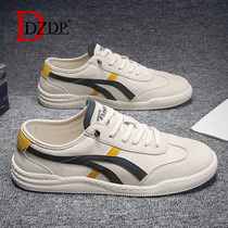 Men Shoes Spring Board Shoes Han Edition Trend Little White Shoes Summer Breathable Sports Casual A Foot Pedal Retro Agantide Shoes