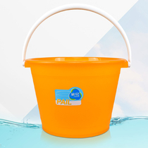 Camellia bucket plastic household thickened trumpet bucket Student portable bath laundry mop bucket Round plastic bucket