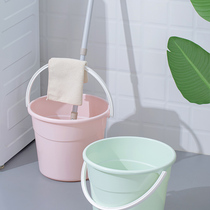 Camellia bucket Plastic household laundry bucket Large thickened portable washing mop Water storage bath water storage plastic bucket