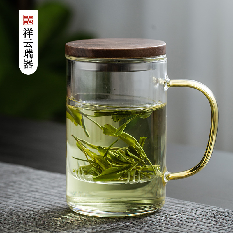 Xiangyunrui machine office belt tea glass housefilter hot water cup tea cup tea cup