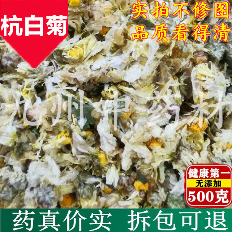 Tongxiang Hangzhou white chrysanthemum authentic premium chrysanthemum tea chrysanthemum tribute chrysanthemum new flower bubble tea 500g bulk fetal chrysanthemum