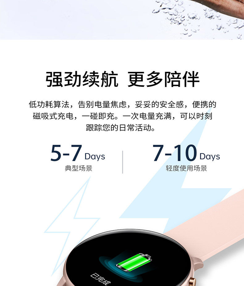 Умные часы 情侣智能手表一对适用于品牌vivo手机七夕礼物送男女朋友运动手环 Wing good