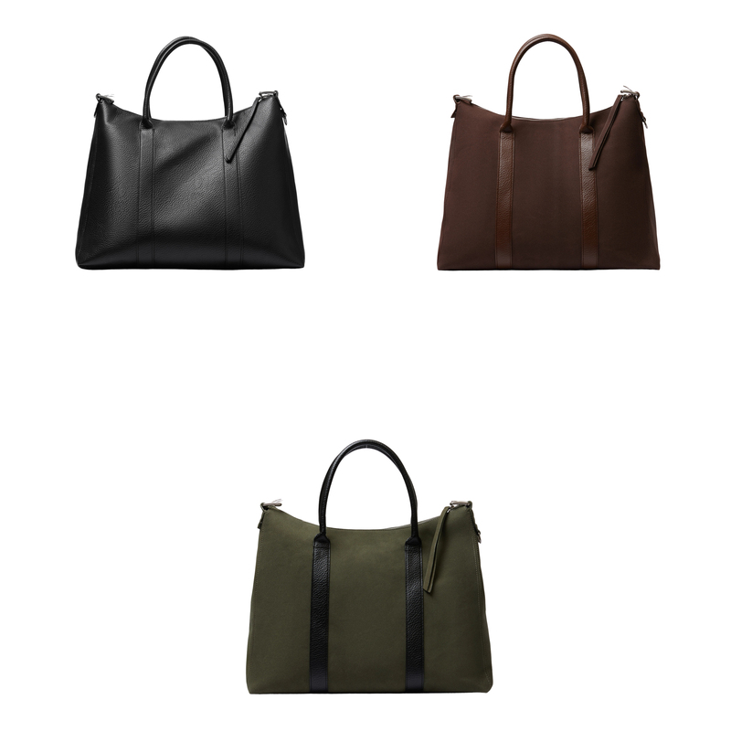 Vowprogress "This Collection" Suede Lychee Pattern Large Capacity Commuter Tote Handbag Crossbody Bag Totebag