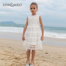 LynnMilo Lynn McRoe 2022 Summer Girls Lions dress net yarns Super Fairy Princess Vest Gown Dress