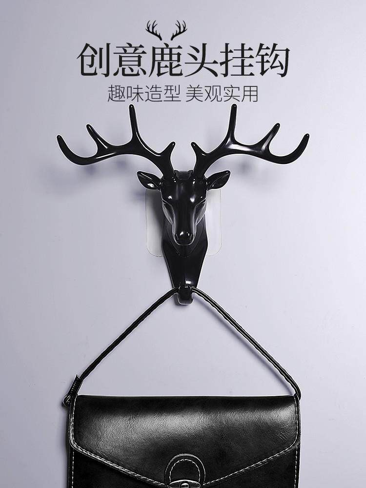 Deer Head Deer Antlers Wall Personality Key Frame Eurostyle Home Decoration Hook Wall Shelve Wall Wall Creativity