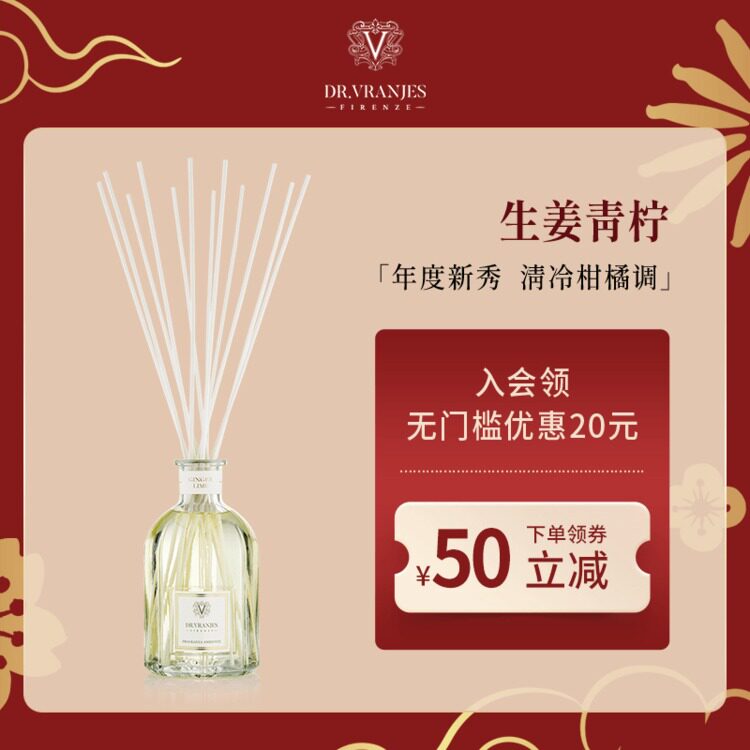 Italian Dr Vranjes ginger lime no fire rattan aromatherapy indoor lasting fragrance