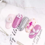 Белое украшение для ногтей из жемчуга для маникюра, японский мешочек