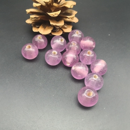 13*14mm Republic of China Golden red grape purple old glass single price