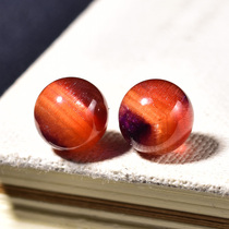 Natural Purple Yellow Orange Super seven single beads men and women DIY accessories bracelet pendant with beads three round backbone Crystal transfer beads