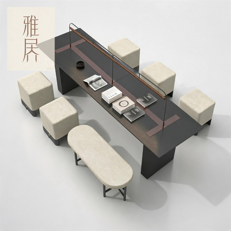 Sales Office, Hotel Lobby, Cafe, Meeting Table, Library, Mezzanine Desk, Reading Table and Chair Set Sales Office, Hotel Lobby, Cafe, Meeting Table, Library, Mezzanine Desk, Reading Table and Chair Set