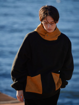 Evi Stub 21FW suede splice retro day system bicolor shake-up warm even cap sweatshirt Cityboy