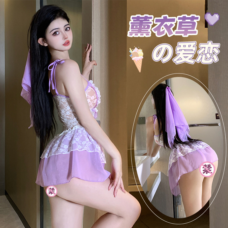 Wedding Dress Lingerie 2025 New Sexy No-Removal Lace See-Through Mesh Slimming Backless Bridal Dress
