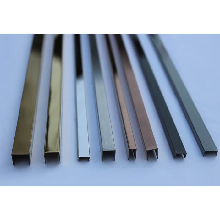 Stainless steel u type decorative strip sealing edge wrapping u-shaped groove glass clamping slot closing edge strip fixing frame glass slot-Taobao