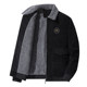 Thick velvet corduroy jacket for men in autumn and winter cold-resistant warm casual cotton tops for men