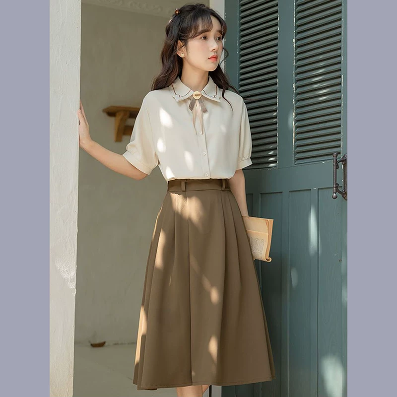 Summer classic suit jacket, set, shirt, for students