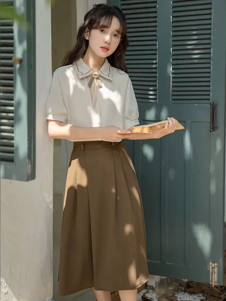 Summer classic suit jacket, set, shirt, for students