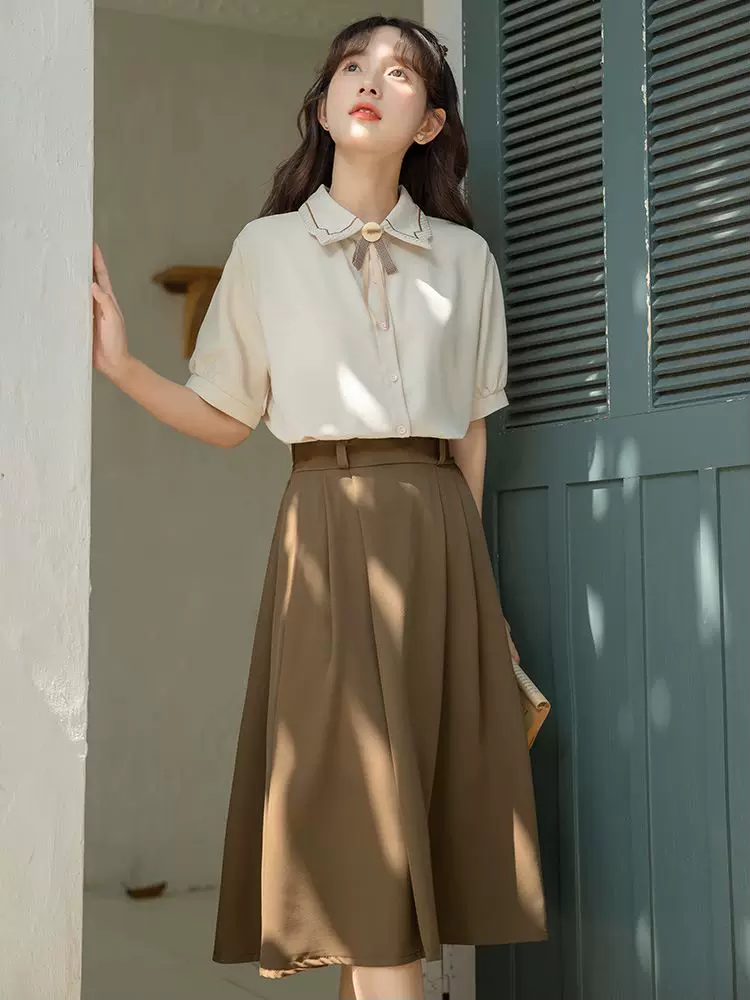Summer classic suit jacket, set, shirt, for students