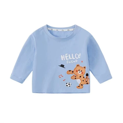 Детская футболка, приятный телу лонгслив, весенняя хлопковая демисезонная осенняя толстовка для раннего возраста для девочек