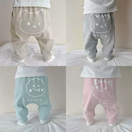 Детские осенние хлопковые штаны подходит для мужчин и женщин для девочек для новорожденных