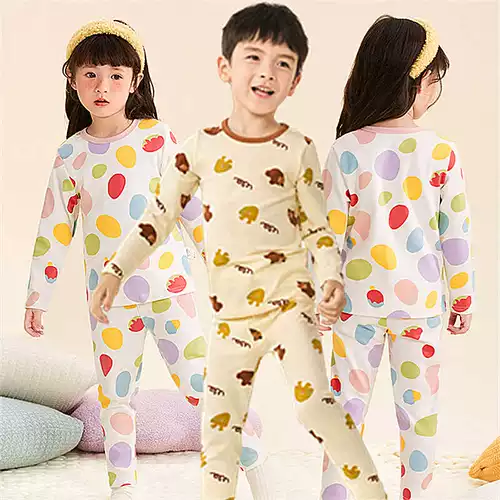 Детская пижама, детский комплект, осеннее термобелье подходит для мужчин и женщин